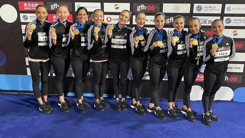 Sin apoyo económico: Selección Mexicana de Natación Artística gana oro en Copa del Mundo