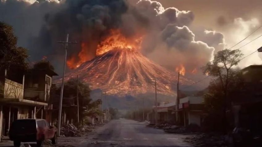 ¿Qué pasaría si el volcán Popocatépetl hiciera erupción? IA revela apocalípticas imágenes