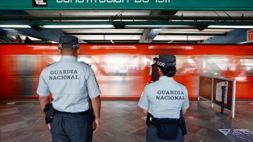 Metro CDMX: dejan a 90 elementos de la Guardia Nacional en rondines nocturnos