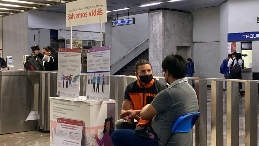 Mil 300 usuarios del Metro reciben atención psicoeducativa para evitar suicidios