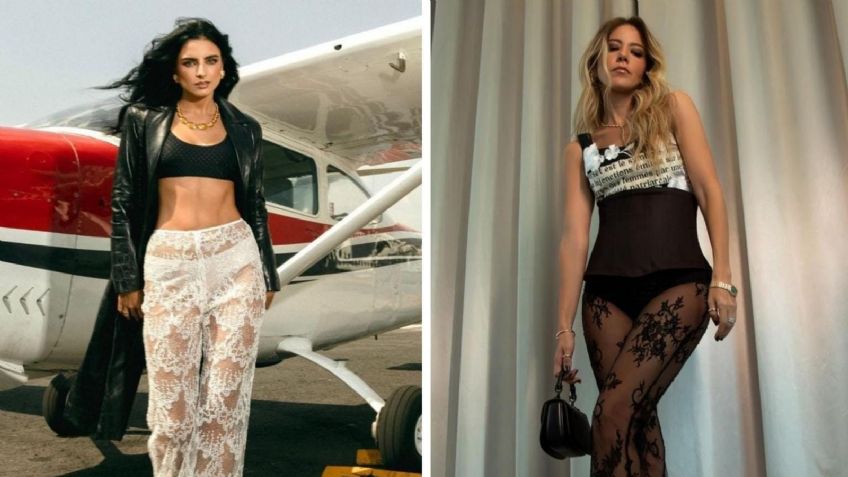 Los pantalones de encaje y transparencias serán la tendencia del verano, así los llevan las famosas