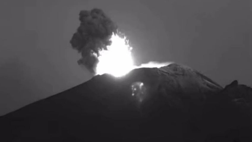 VIDEO | Las impactantes imágenes de la nueva explosión del volcán Popocatépetl