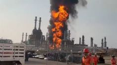 VIDEOS: se registra fuerte incendio en una refinería de Salina Cruz, Oaxaca