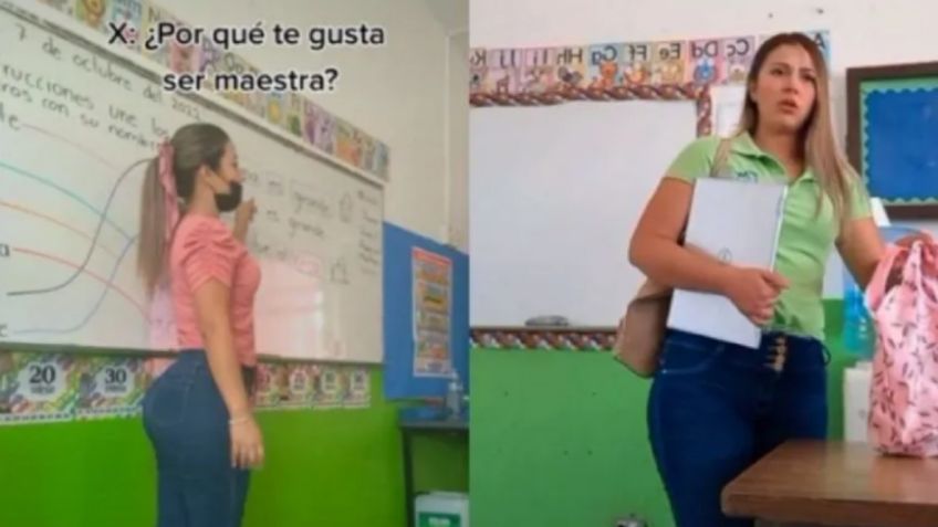 FOTOS: maestra guapa presume en TikTok los mensajes que los papás de sus alumnos le envían y se vuelve viral