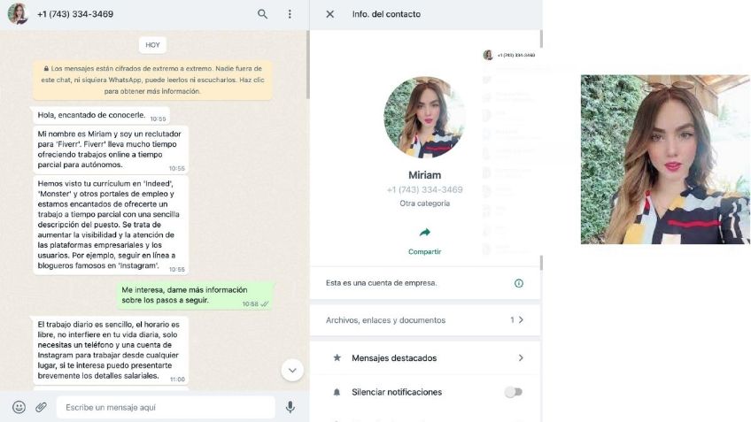 Me ofrecieron trabajo por WhatsApp y descubrí la estafa: dijeron que debía seguir a influencers pero en realidad querían mis datos