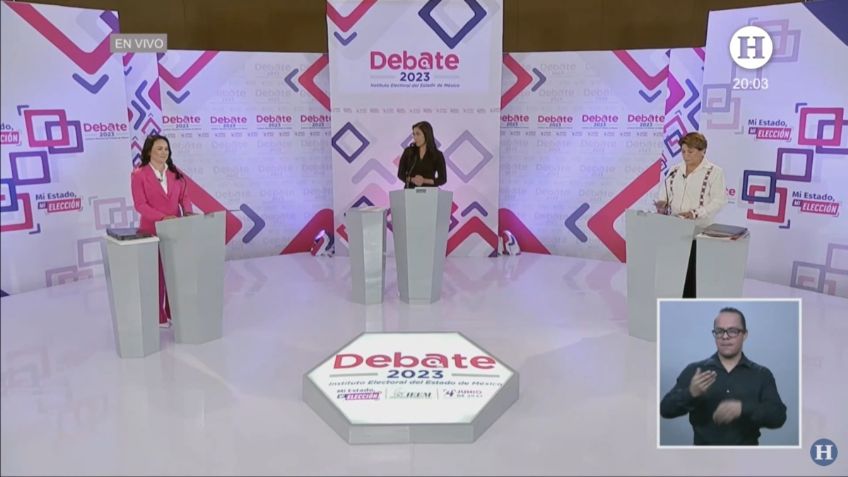 Así fue el último debate entre Delfina Gómez y Alejandra del Moral por el Edomex