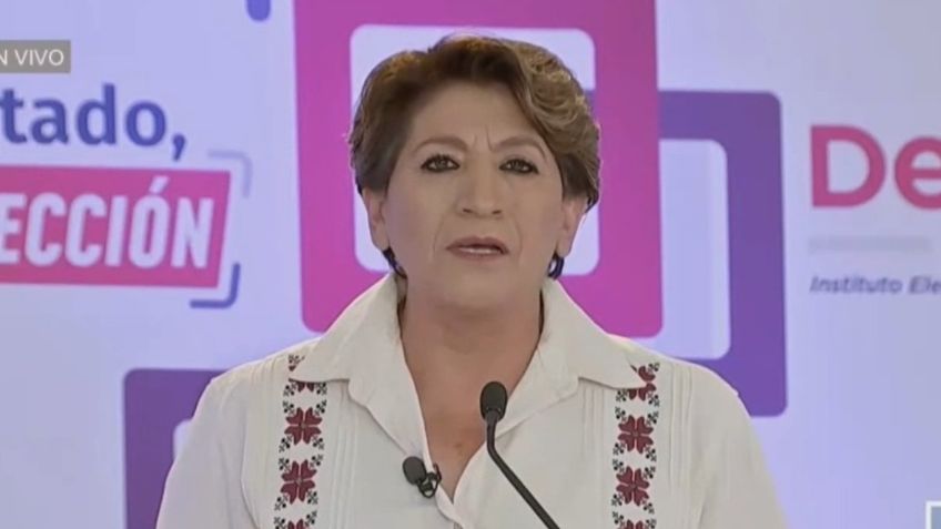 Delfina Gómez Álvarez, candidata a la gubernatura del Edomex sacó 9 en su debate