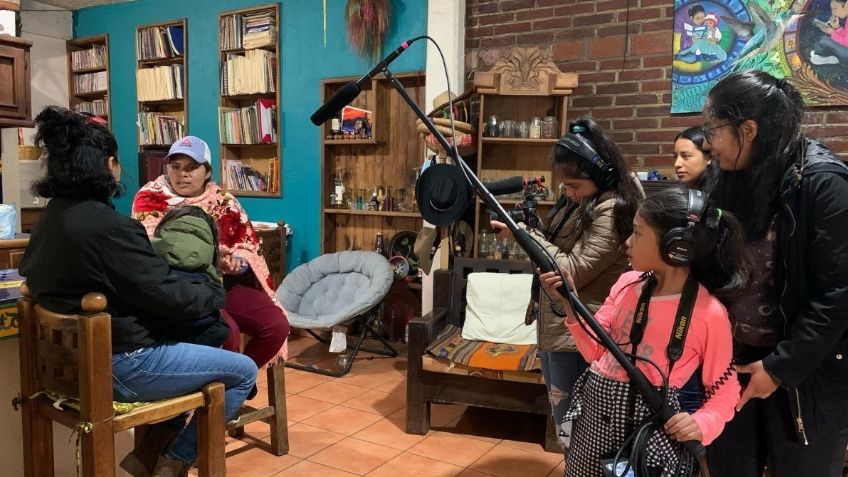 Niñas y adolescentes crean cortometraje en purépecha