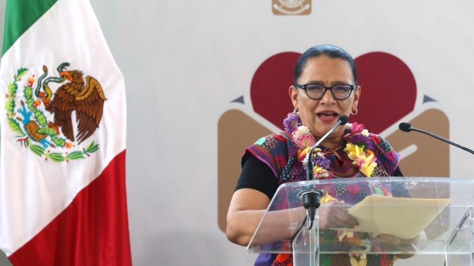 Durante el tianguis instalado en el municipio de San Melchor Betaza, estuvo la secretaria de Seguridad y Protección Ciudadana, Rosa Icela Rodríguez