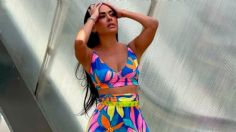 Con suéter girly, Galilea Montijo demuestra que los colores pastel siempre lucen en las pieles canela