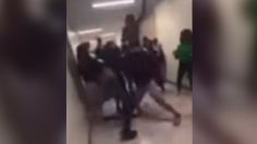 VIDEO FUERTE | Estudiantes golpearon brutalmente a una maestra que intentó detener una pelea