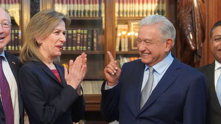 AMLO recibe en Palacio a asesora de EU para revisar tema migratorio, fentanilo y tráfico de armas 