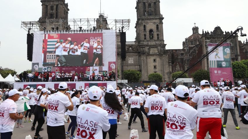 La CDMX apunta a conservar el Récord Guinness por la clase masiva de box más grande del mundo