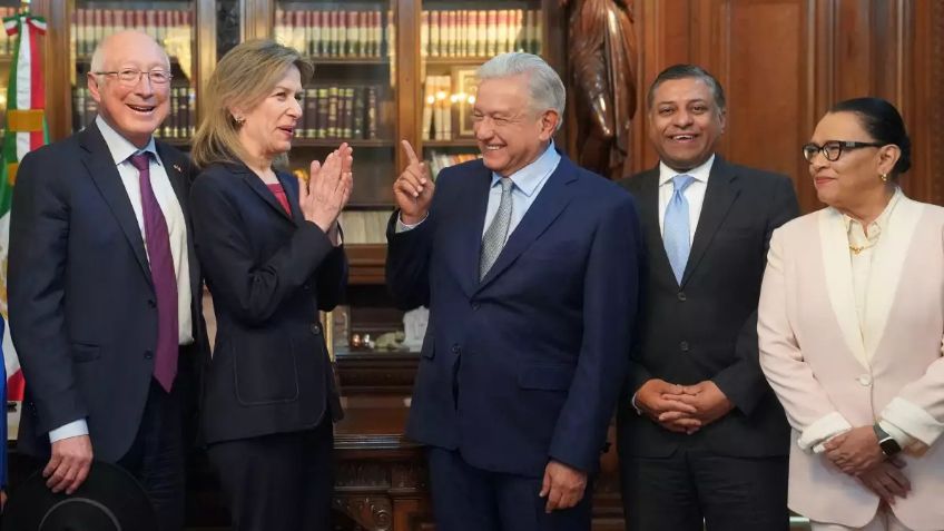 AMLO se reunió con Elizabeth Sherwood en Palacio Nacional: acordaron ampliar hasta 100 mil visas humanitarias para migrantes