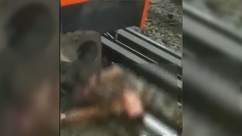 Hombre intenta suicidarse arrojándose a las vías del Metro