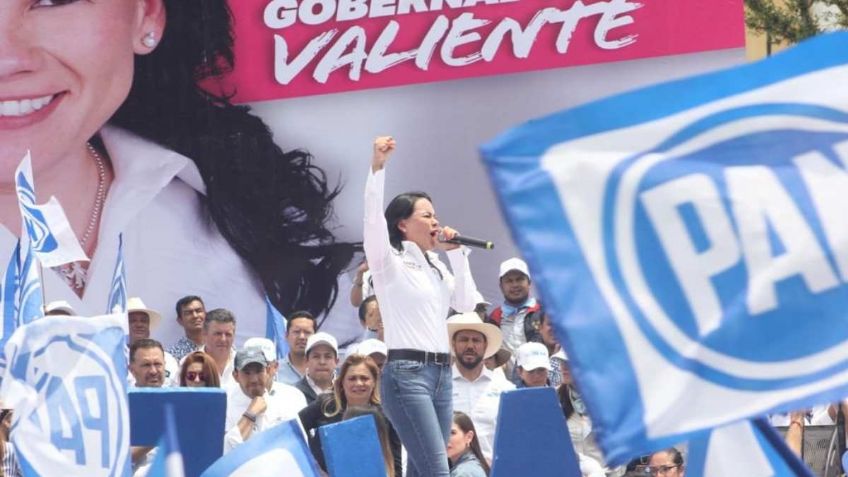 Refuerzan gobernadores del PAN la campaña de Alejandra del Moral en Toluca