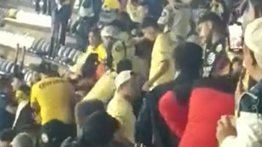 Luego de la derrota del América, reportan peleas entre aficionados en el Estadio Azteca