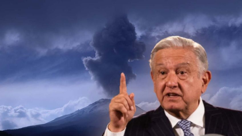 AMLO: el Popocatépetl es vigilado las 24 horas, hoy la Sedena hará un recorrido en la zona