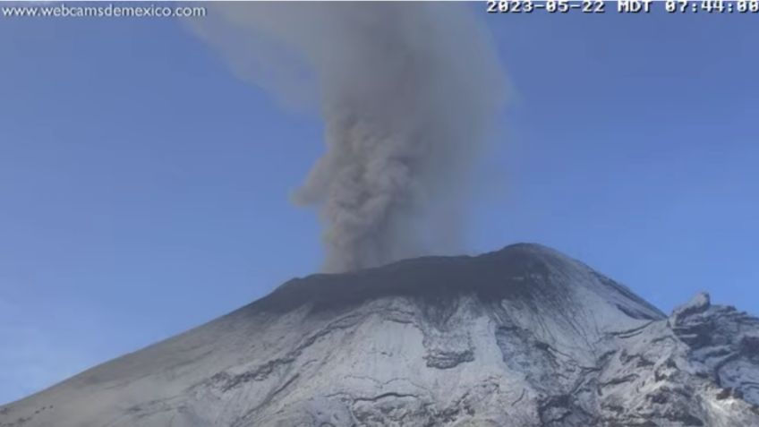 Popocatépetl en Amarillo Fase 3: sigue EN VIVO la actividad del volcán hoy 22 de mayo