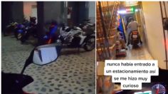 VIDEO: este es el estacionamiento más barato para motocicletas en el Centro Histórico y hasta techo tiene