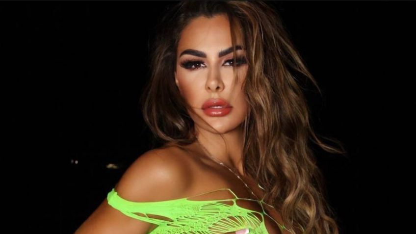 Desde Tulum, Ninel Conde marca la moda sport con ceñido conjunto fosforescente