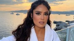 Desde el balcón, Salma Hayek conquista Instagram con vestido de lentejuelas