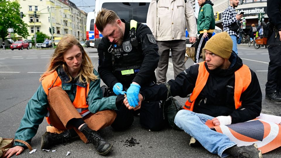 Los activistas fueron detenidos en distintos puntos de Alemania.