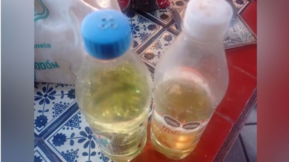 Su pareja la persiguió por toda la casa con botellas rellenas con ácido