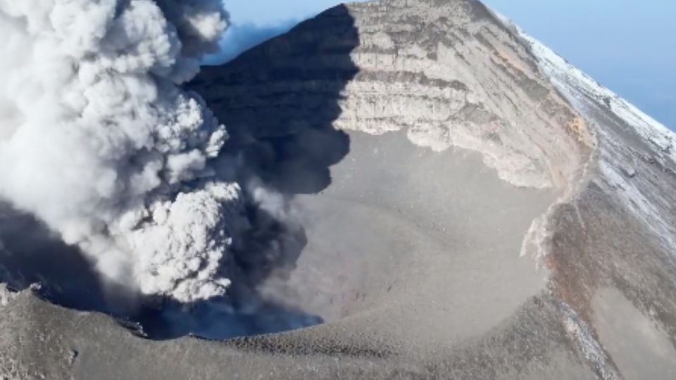 Imágenes del sobrevuelo con dron por parte de la Secretaría de Marina. FOTO: Captura de video