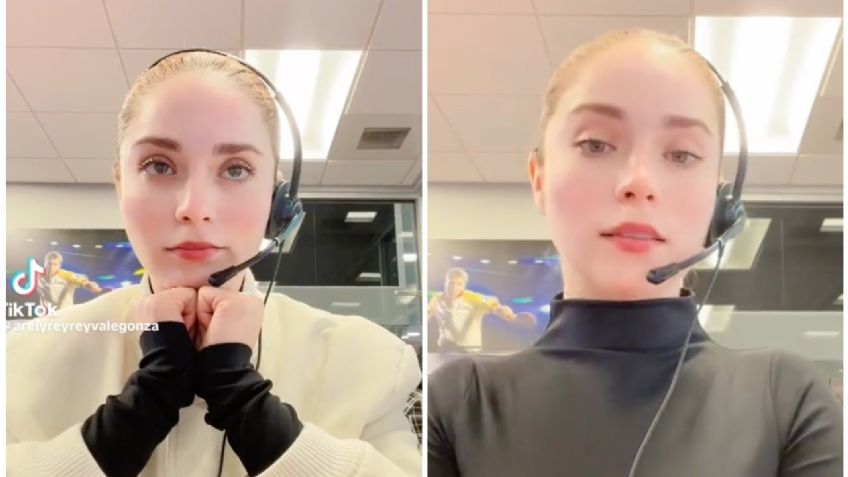 Telefonista de call center deslumbra en TikTok con su belleza