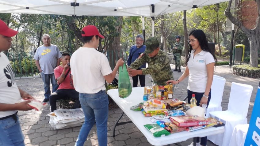 Sedena arranca recolección de alimentos en la CDMX