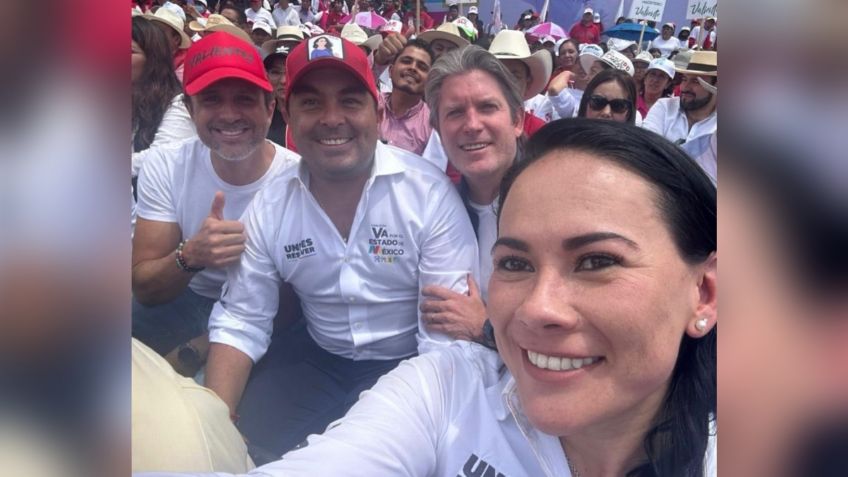 Alejandra Del Moral es acompañada por hermanos del Mazo y Mariano González en cierre de campaña