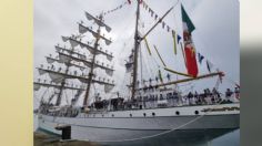 Llega a Gijón el buque escuela Cuauhtémoc