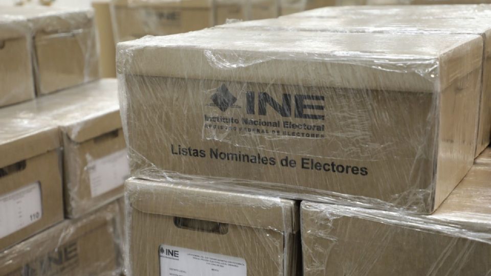 El material electoral está listo para ser entregado.