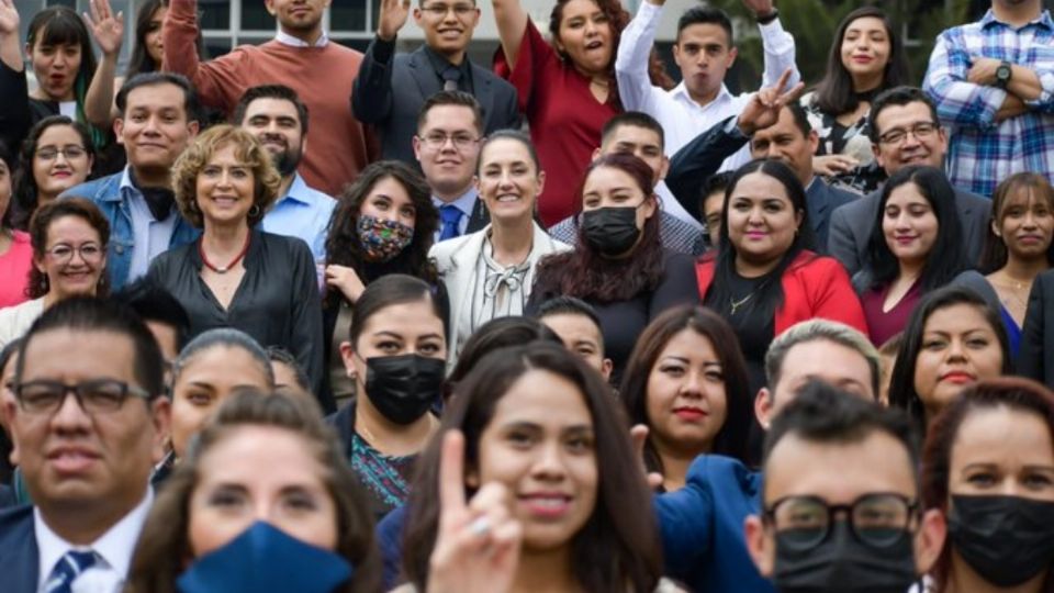 Claudia Sheinbaum durante una de sus visitas como Jefa de Gobierno