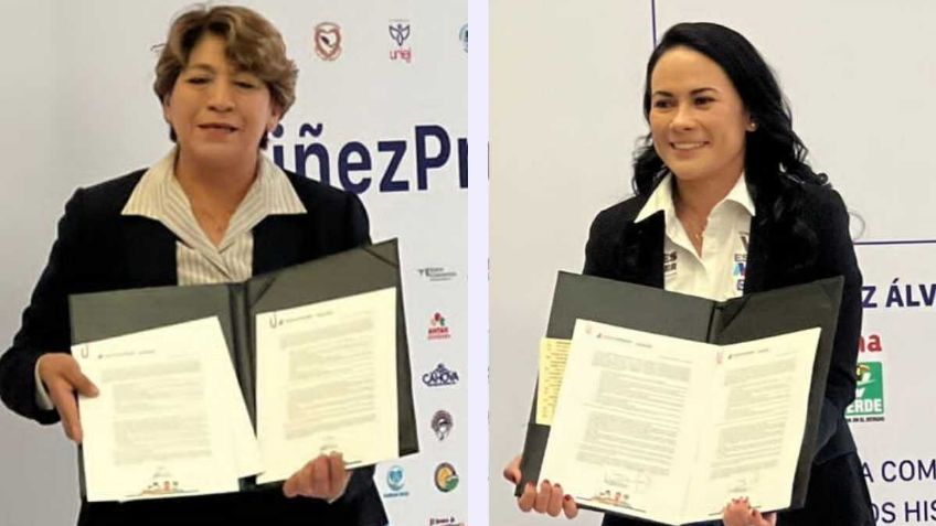 Delfina Gómez y Alejandra del Moral firman el Pacto por la Primera Infancia