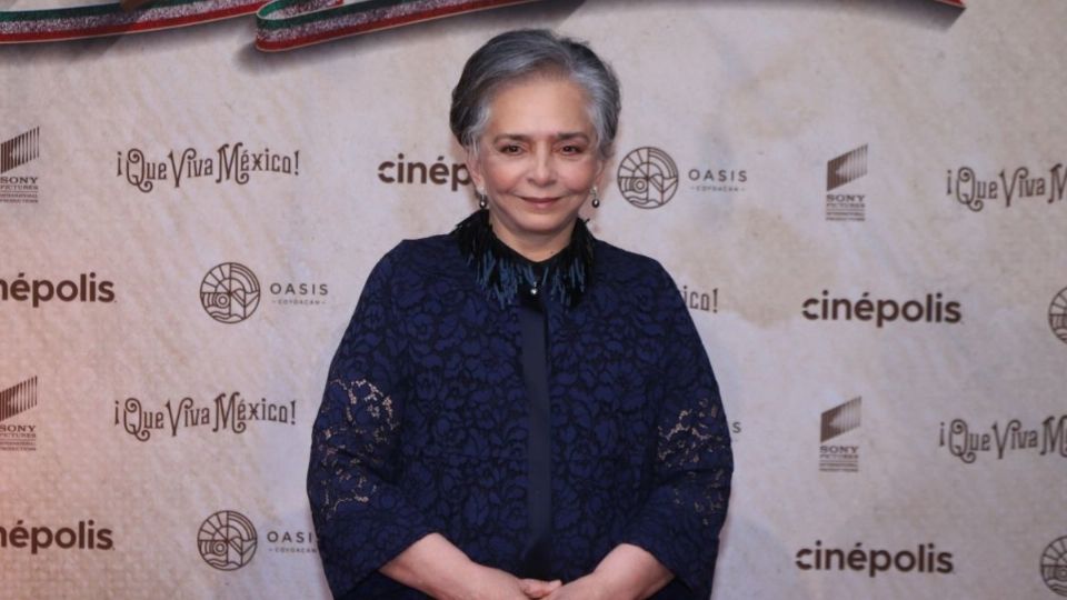 Ana Martín durante la alfombra roja por el estreno de la película '¡Que Viva México!'