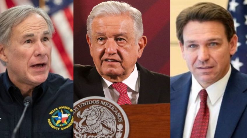 AMLO arremete contra los gobernadores de Texas y Florida por sus políticas migrantes