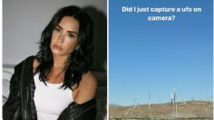 Demi Lovato graba algo extraño en el cielo y lo sube a Instagram, ¿son extraterrestres?