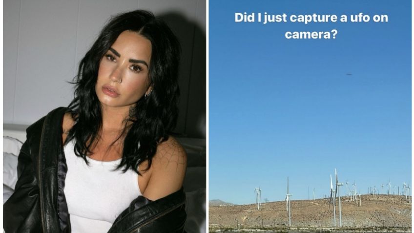 Demi Lovato graba algo extraño en el cielo y lo sube a Instagram, ¿son extraterrestres?