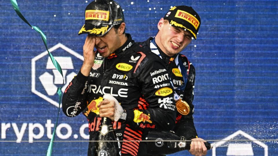 Sergio Pérez y Max Verstappen en Miami.