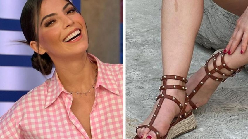 Las sandalias de gladiador están de regreso y se combinan con minishort, palabra de Esmeralda Ugalde