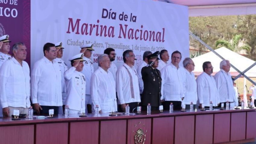 FOTOS: AMLO recibe el respaldo de la Semar durante el 106 Día de la Marina Nacional