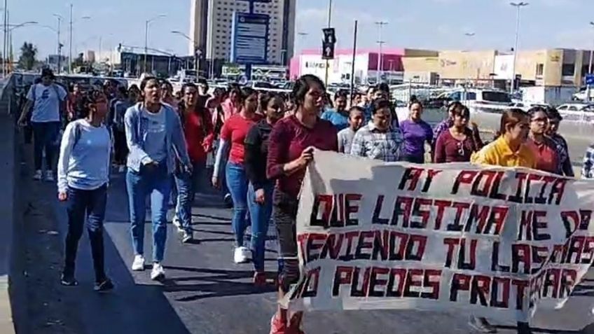 Se manifiestan normalistas en Aguascalientes