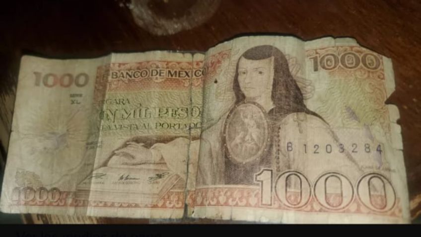 Este antiguo billete mexicano de 1,000 pesos vale más de 200 mil pesos, ¿lo tienes?