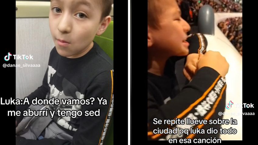 VIDEO | Niño conmueve a TikTok por romper en llanto al llegar de sorpresa al concierto de Los Bunkers