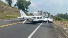 FOTOS | Avioneta cae en plena autopista de Veracruz, llevaba tres pasajeros