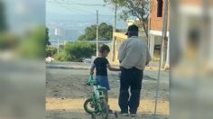 ¡No todo esta perdido! Niño se vuelve viral en Tiktok por ayudar a un anciano a llegar a su casa