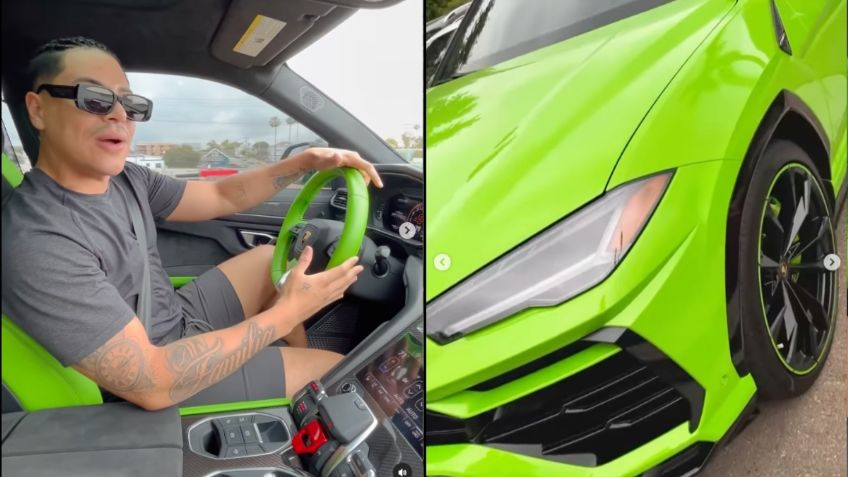 Eduin Caz presume nuevo lamborghini, ¿cuánto cuesta un carro como el del líder de Grupo Firme?