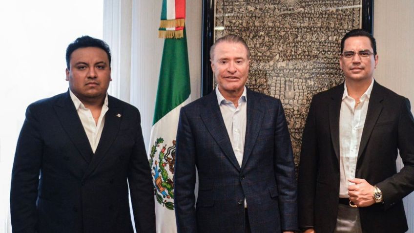 Se reúne la presidencia del Consejo Nacional de Jóvenes pro México con el embajador Quirino Ordaz